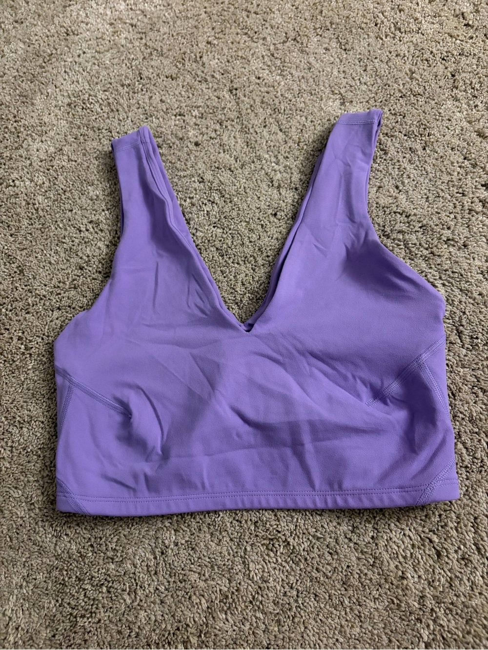 Lavender Free People Movement V-Neck Sports Tank